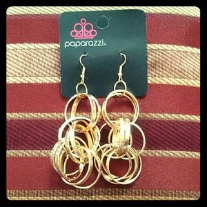 Paparazzi Sparkle Brighter Shiny Copper Earrings